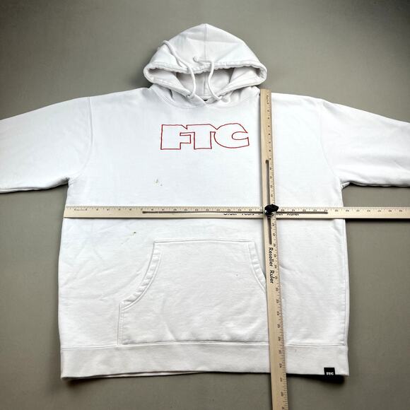FTC Hoodie Sweatshirt Adult XL White For The City Skateboard San Francisco Logo - Picture 10 of 13